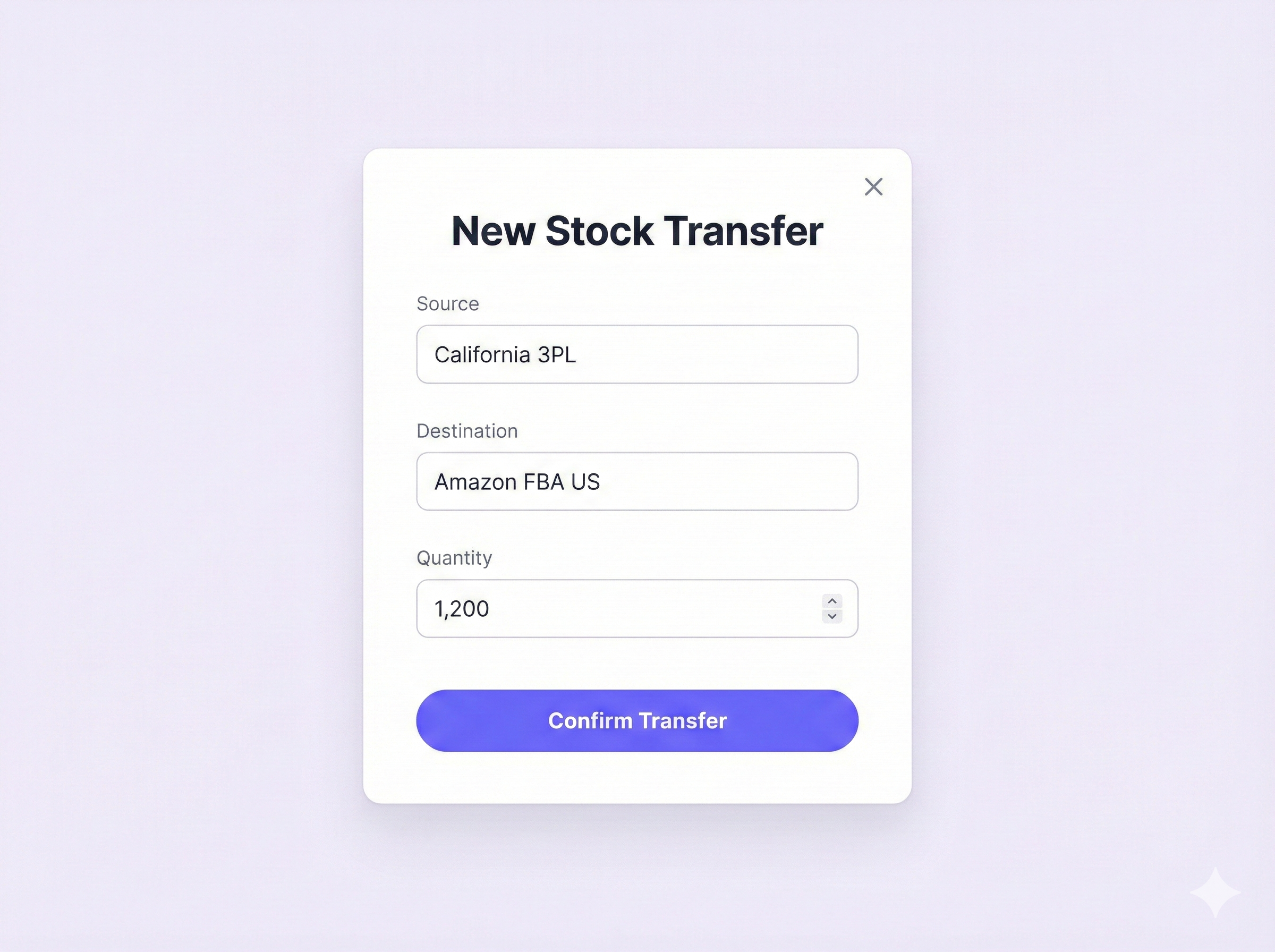 Stock Transfer Interface