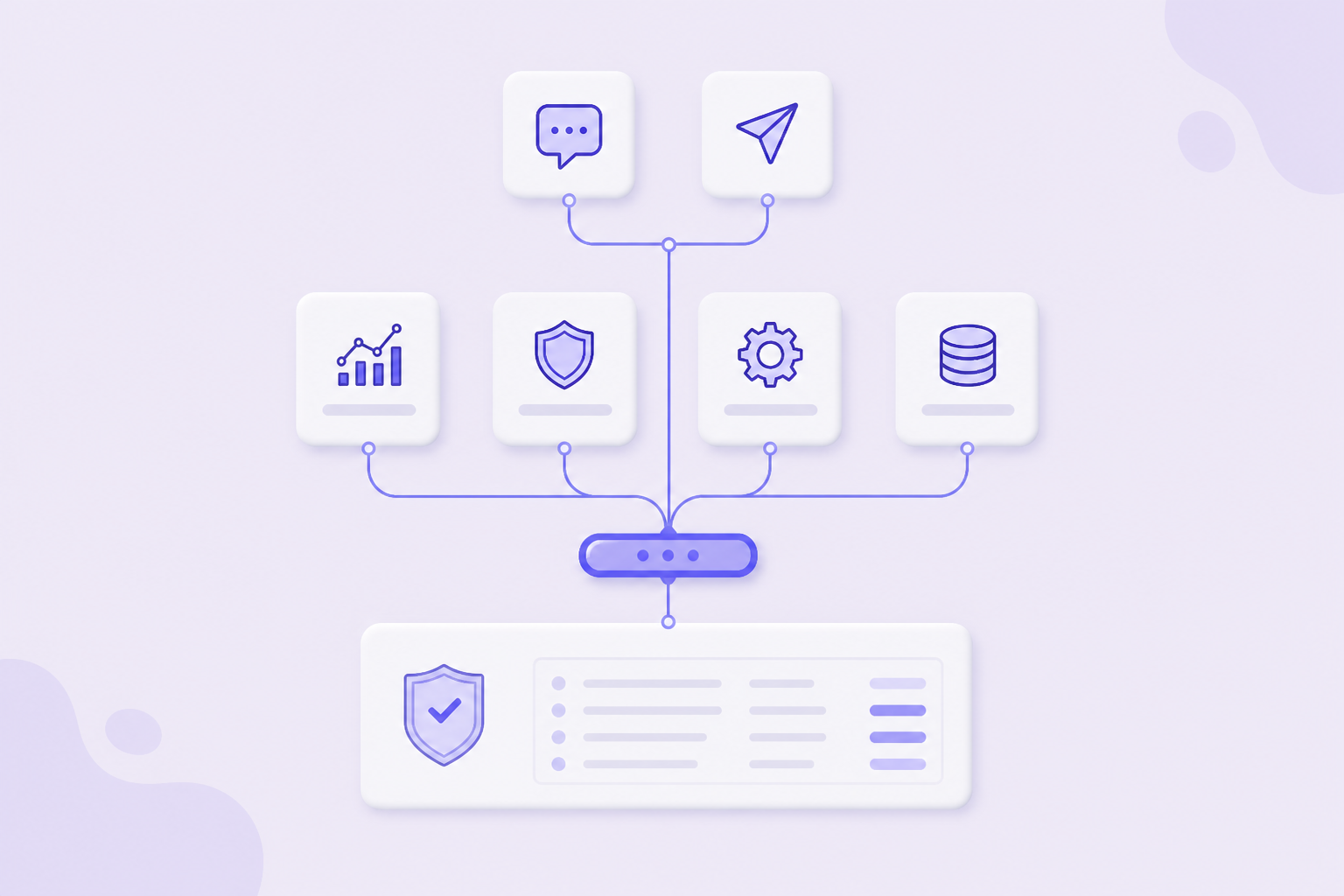 Four-layer architecture diagram: marketplaces, NeonPanel data, MCP substrate, NeonaSphera agents, with Claude and Slack agent channel branches
