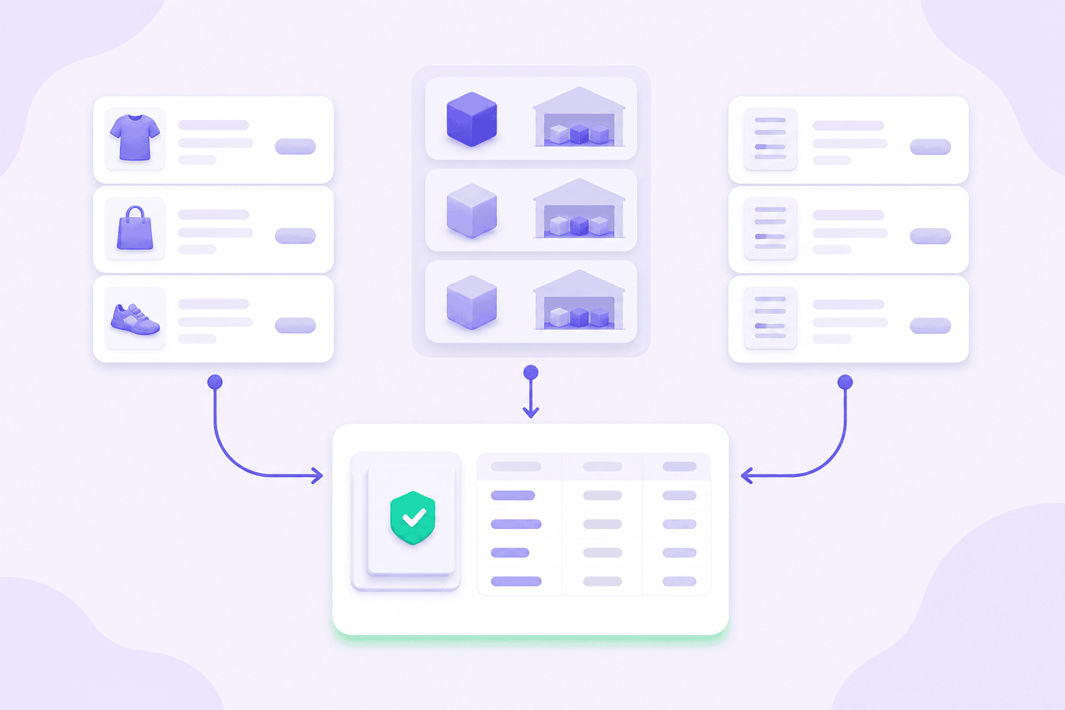 Shopify ecommerce analytics view linking orders, customers, fulfillment, and inventory across channels