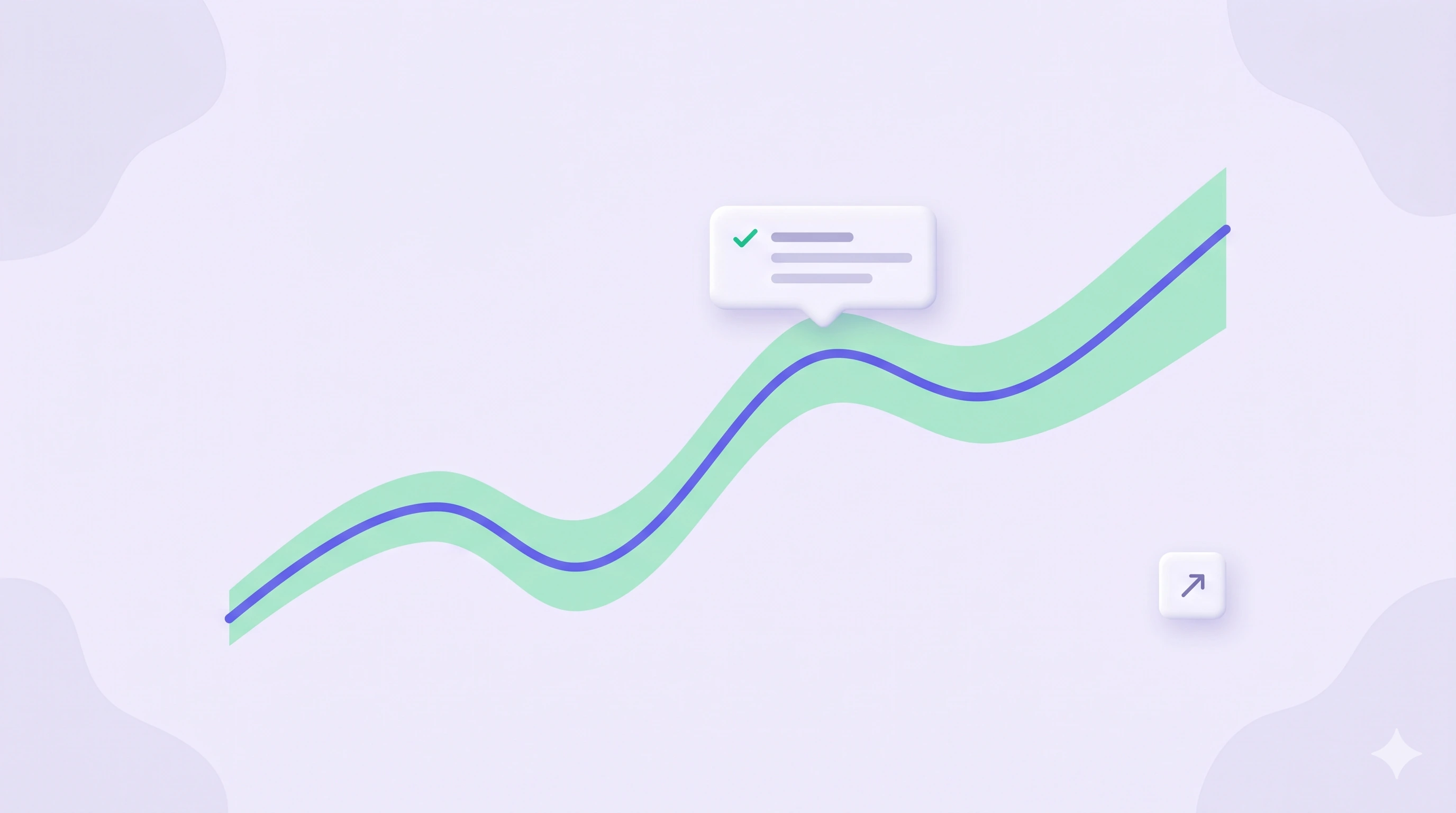 Forecast curve with agent annotation