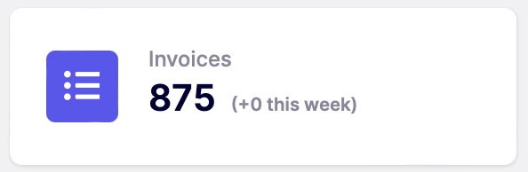 Invoice management interface