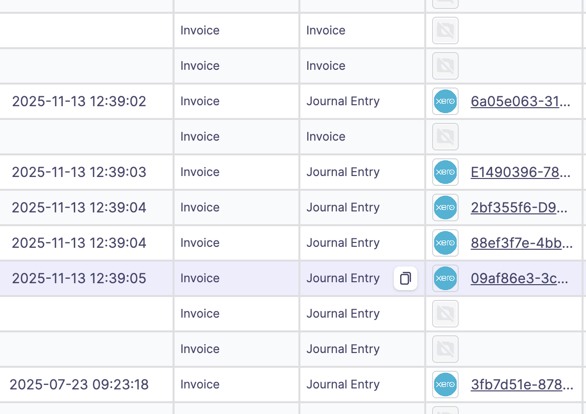 Amazon payout synced into Xero